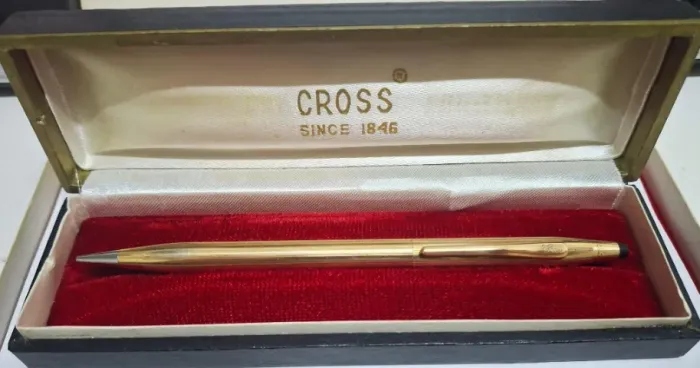 Lapiseira Vintage Cross Classic Century 12kt Gold Filled 0.9mm Com Estojo Original
