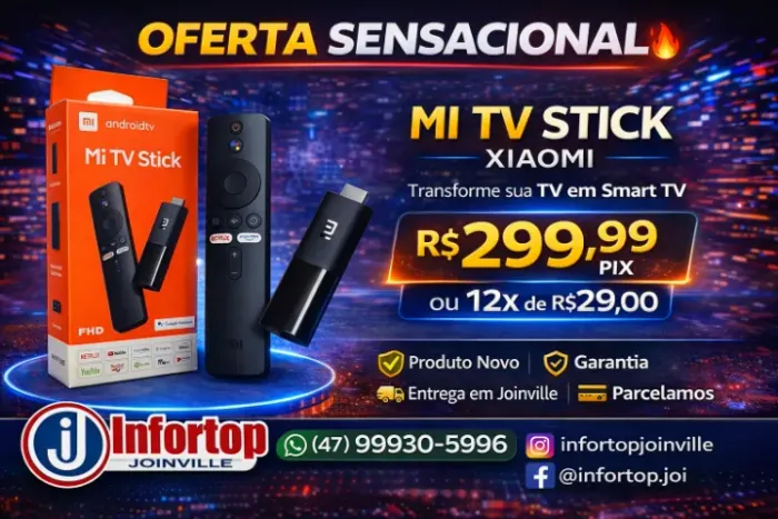 Xiaomi Mi Stick TV Lacrado, original e com Garantia