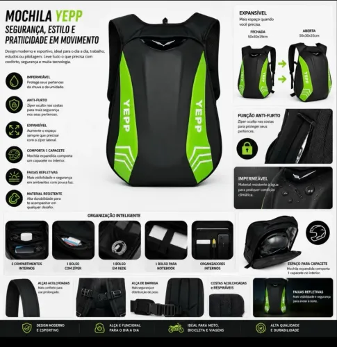 Vendo mochila impermeável