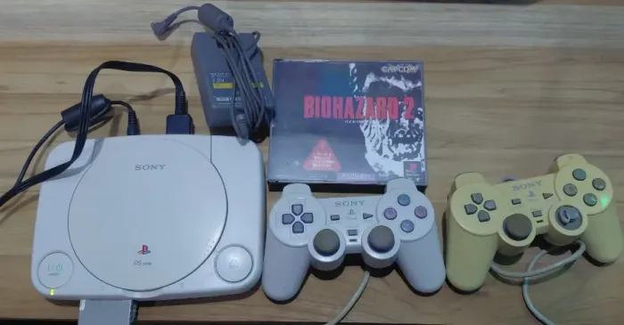 playstation 1 leitor 100% 2 controle 1 jogo