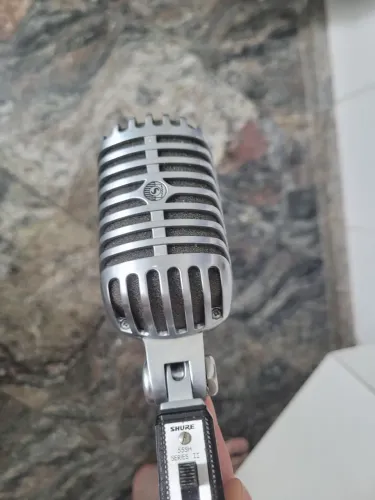 microfone dinâmico da shure vintage