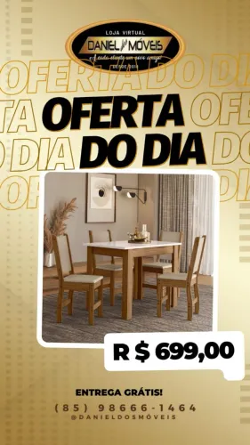 Mesa 04 Cadeiras - Madeira