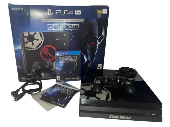 Ps4 Pro 1tb Edição Especial Star Wars Battle Front 2 Preto (Usado)