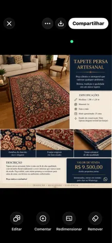 Tapete Persa Artesanal