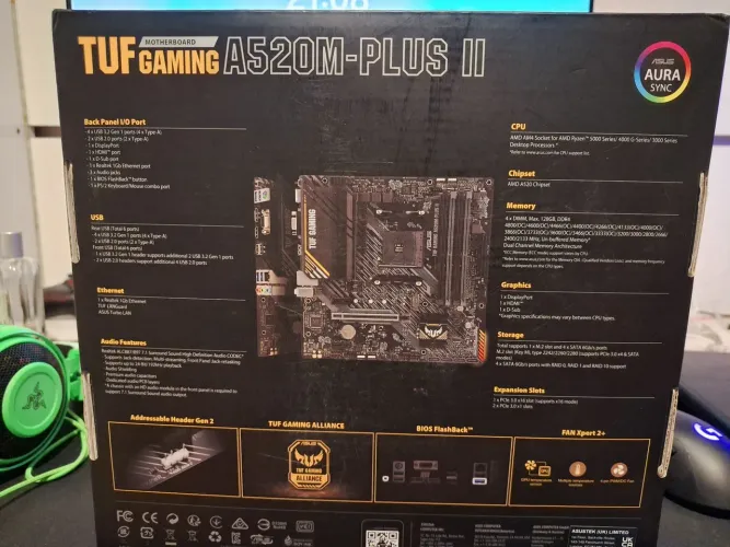 A520m plus II TUF gaming