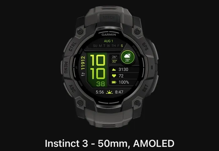 Relógio Garmin Instinct 3 - 50mm, AMOLED