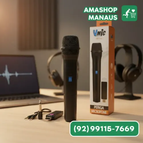 Microfone Sem Fio USB Vmic