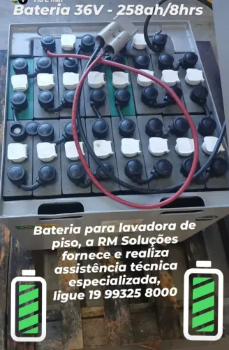 Baterias para empilhadeiras e paleteiras