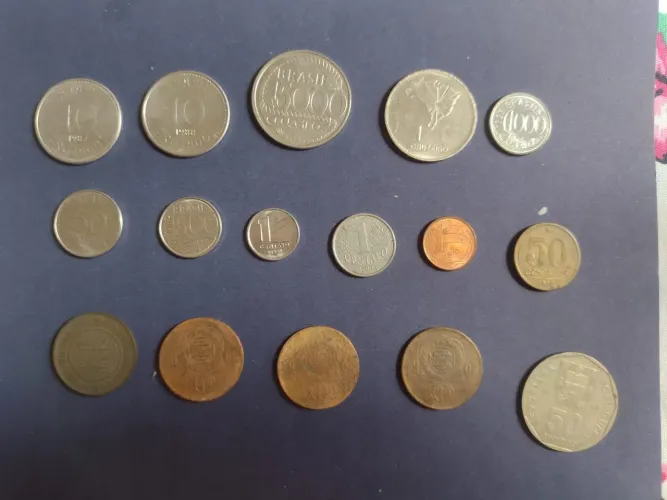 Moedas antigas lote