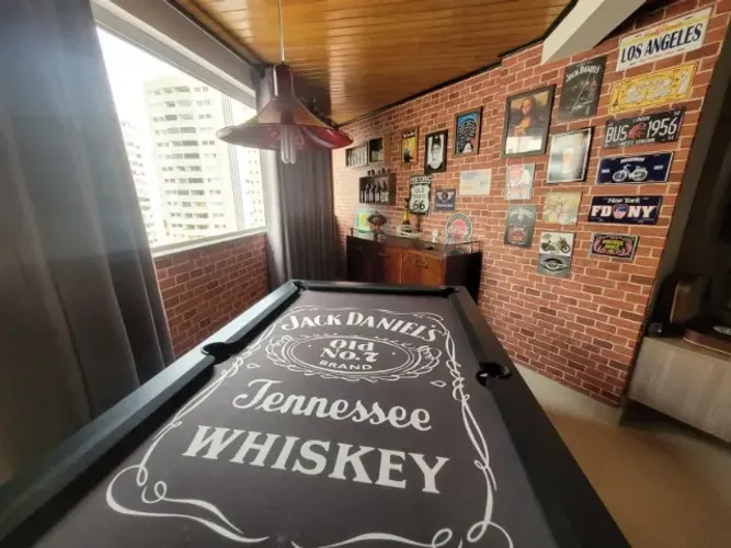 Mesa de Sinuca e Jantar (2 em 1) - Pedra Ardósia + Jogo de Bolas