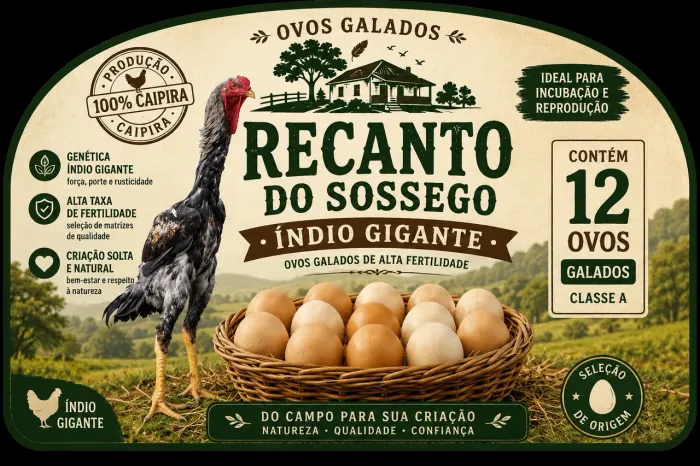 Vendo ovos galados de Índio Gigange