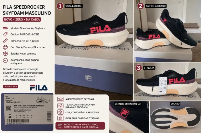 Fila Speedrocker Skyfoam Masculino | Novo na Caixa 44