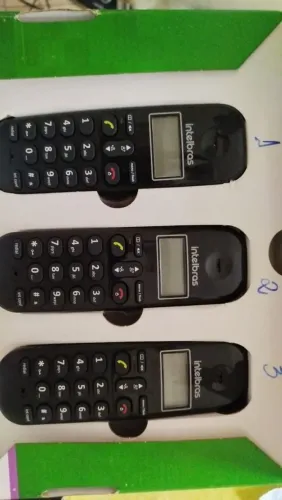 Telefone sem fio + ramal intelbras
