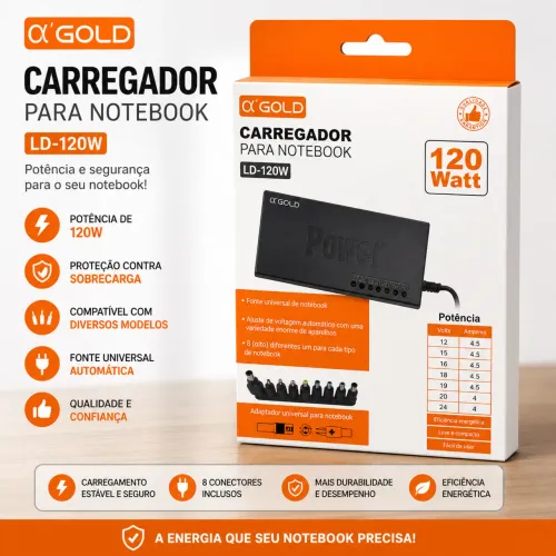 Carregador Para Notebook Universal produto novo lacrado , disponível