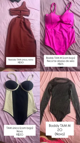 Vendo boddys novos - retirar no Bela Vista/ PH