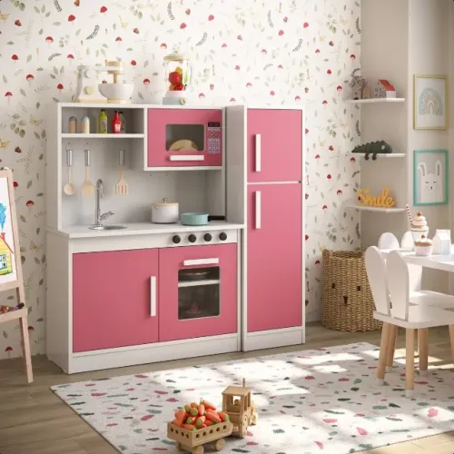Kit Cozinha Infantil com Geladeira, Fogão NOVA