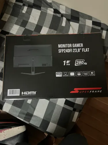 Monitor Gamer SuperFrame Precision, 23.8 Pol, Full HD, 1ms, 280Hz, IPS