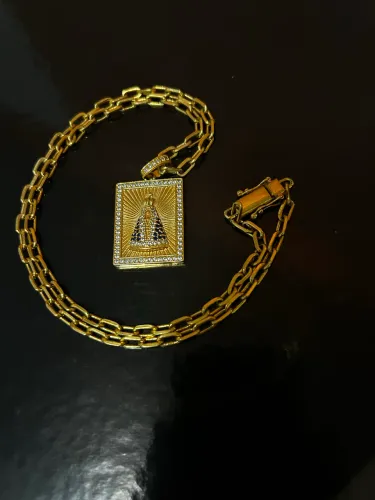 Corrente banhada a ouro 18k