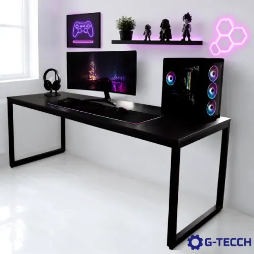 Mesa Gamer Industrial 1,80m NOVA Multiuso Reforçada para Computador Notebook Escritório