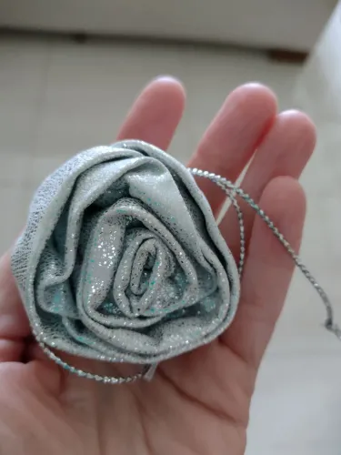 Broche de couro legítimo prata