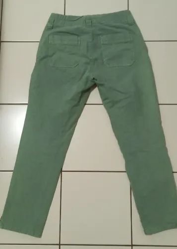 Calça Shoulder verde Tam 40