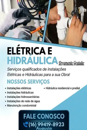 Serviços de Elétrica e Hidráulica