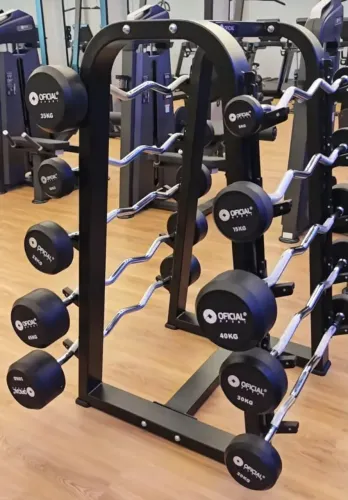 Barra reta com suporte
