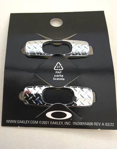 Ícones icons de reposição óculos oakley batwolf diamond chrome plate cromado original