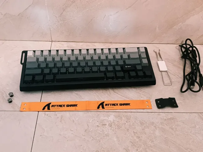 Teclado magnético attack shark x68 he com caixa