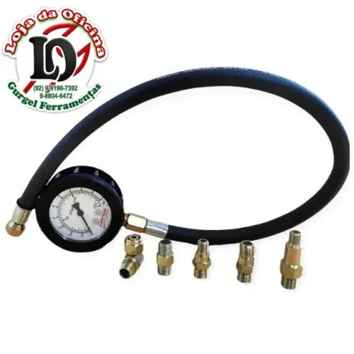 Teste de pressão de oleo c/ 4 adaptadores e 1cotovelo - kitest