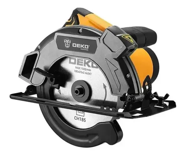 Serra Circular Deko 1600W 185mm Laser Cortes Precisos Madeira