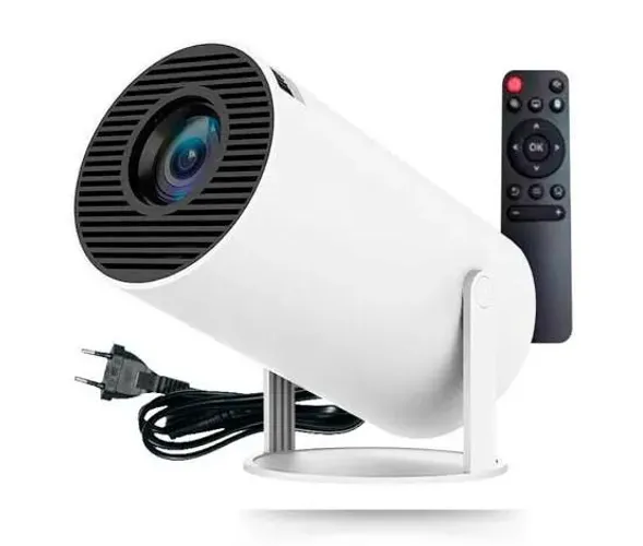 Projetor HY300 4K Android com Wi-Fi e Bluetooth - Novo