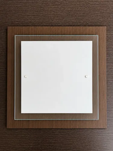 2 Plafon de Madeira - Luminária Quadrada Teto