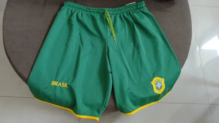 shorts seleção brasileira verde g, usado, bom estado!