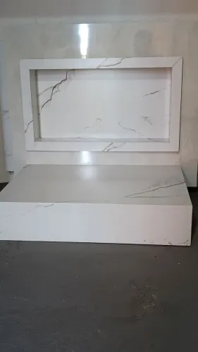 Bancada e nicho de banheiro