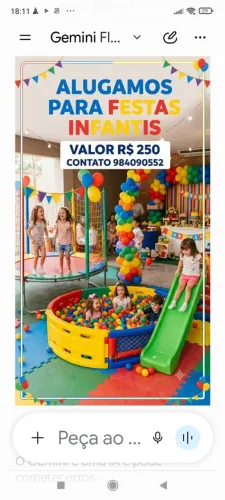 Pula pula/cama elástica, piscina de bolinhas 