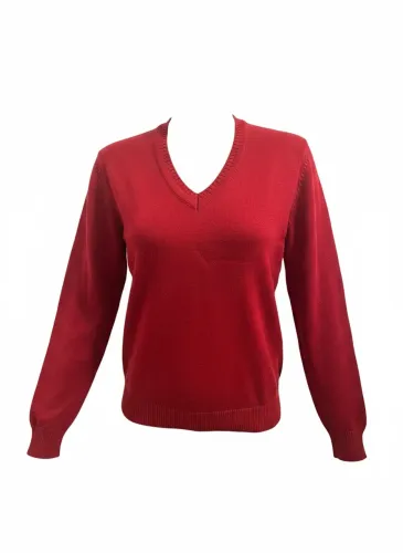 Blusa de lã gola V