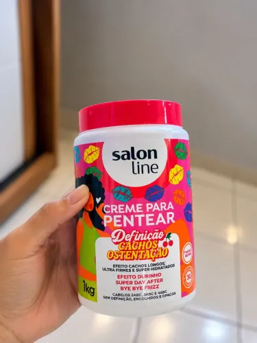Cremes e Gelatina Salon line para cabelos