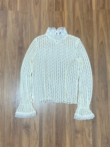 Manga longa ZARA renda