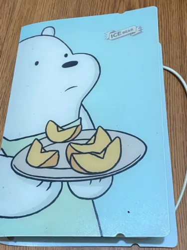 mini fichário we bare bears ice bear