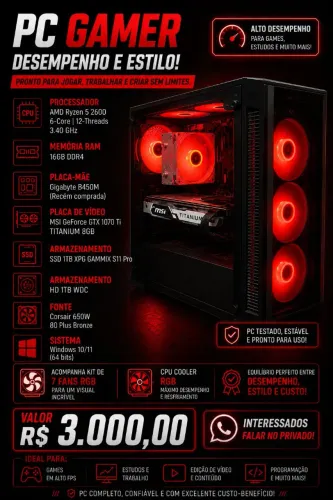 Vendo PC Gamer