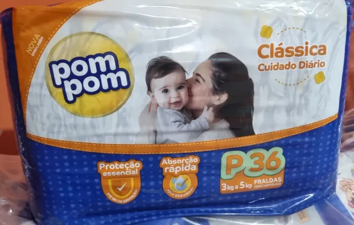 Fralda Pompom P 36uni