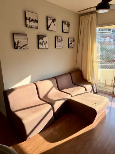 Sofá conjunto futon marrom 5 módulos