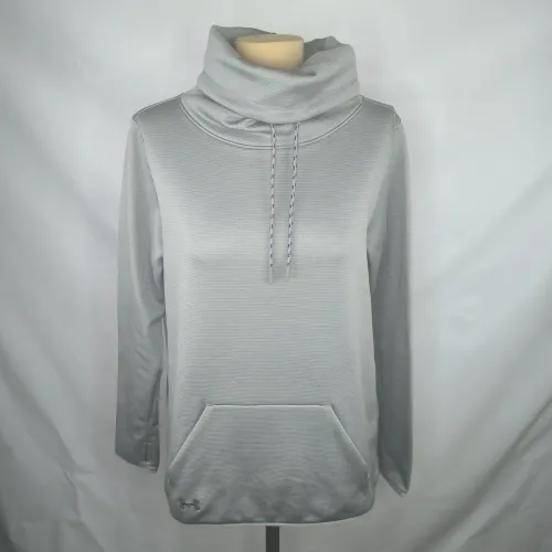 Agasalho moletom feminino under armour cinza tamanho P veste M (aceito troca)