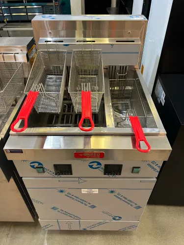 Firtadeira industrial 3 cestos bipartida 38 litros trifásica 380v