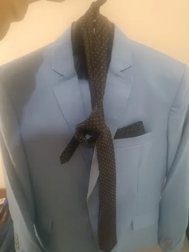 Terno azul bb + Blazer + 2 gravatas