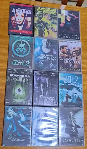 LOTE N°05 DE DVDs USADOS + BRINDE SURPRESA - LOTE ÚNICO
