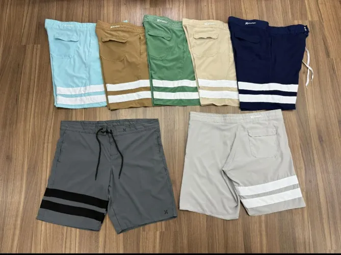 Bermudas Hurley. Do 42 ao 48. Fotos ilustrativas. As cores variam.