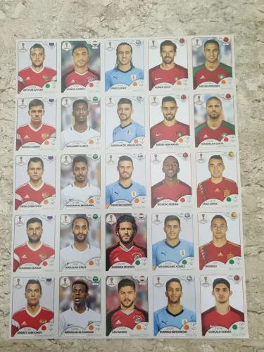 Figurinhas copa 2014, kit de atualizacao, 25 fig.