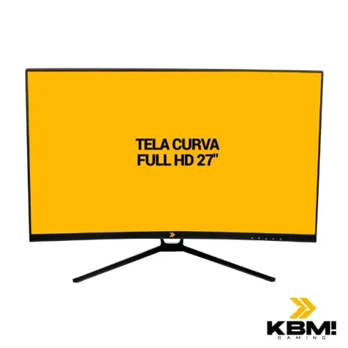 Monitor Gamer Curvo KBM! Gaming MG320 27" Full HD, 180Hz, 1ms, HDMI e DP, Adaptive Sync